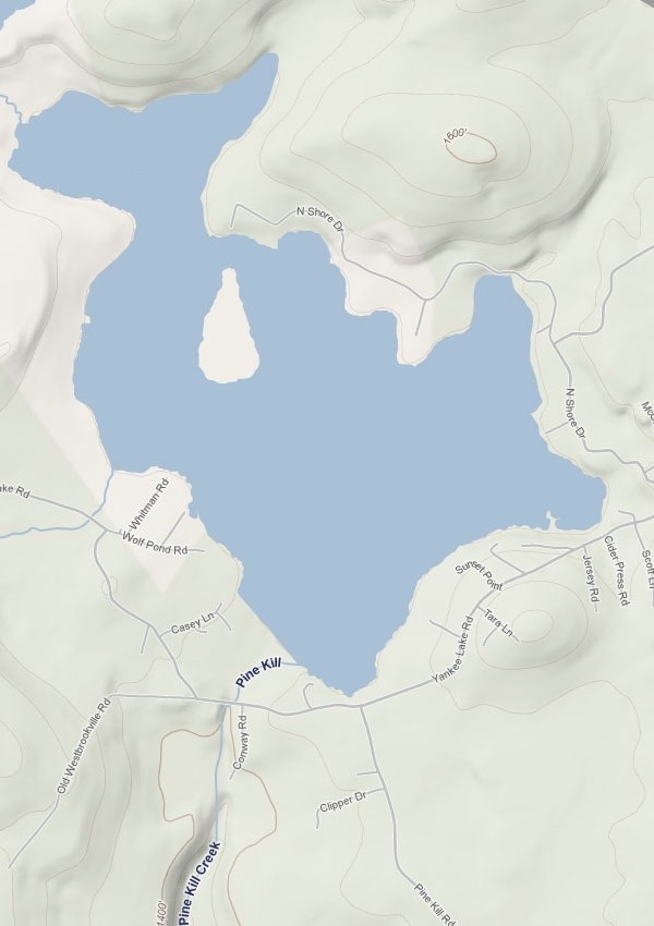 Map of Yankee Lake